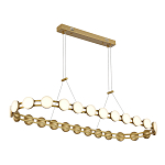 Люстра овальная с круглыми светодиодными источниками света Maxine Light варинант исполнения - 5 | Loft Concept в Барнауле