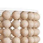 Люстра в форме цилиндра с вставками из деревянных бусин Wooden Beads варинант исполнения - 3 | Loft Concept в Барнауле