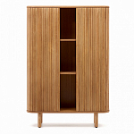 Буфет из ясеневого шпона с открытыми полками и 2-мя раздвижными дверями Toinette варинант исполнения - 2 | Loft Concept в Барнауле