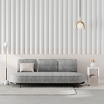 Стол приставной с овальными элементами бело-бежевого цвета NUN SIDE TABLE WHITE LIGHT MOCHA варинант исполнения - 2 | Loft Concept в Барнауле