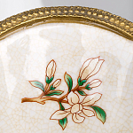 Декоративная ваза из фарфора с бронзовыми вставками Eden Garden варинант исполнения - 3 | Loft Concept в Барнауле