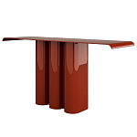 Консоль красная с цилиндрическим основанием Giorgio варинант исполнения - 1 | Loft Concept в Барнауле