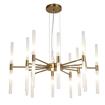 Люстра подвесная с 20-ю цилиндрическими матовыми плафонами Delta Light варинант исполнения - 1 | Loft Concept в Барнауле