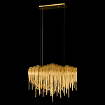 Люстра подвесная с металлическими цепочками и изогнутыми металлическими дугами 72 см Atlantis Chain варинант исполнения - 13 | Loft Concept в Барнауле