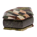 Шкатулка для украшений с мозаикой из натуральных камней Stone Casket варинант исполнения - 2 | Loft Concept в Барнауле