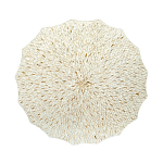 Стол кофейный с отделкой раковинами устриц Coastal Charm варинант исполнения - 3 | Loft Concept в Барнауле