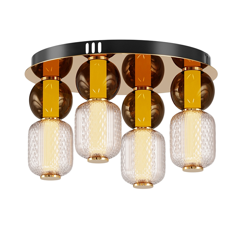 Потолочный светильник Drop 3000К 60Вт Золотой Янтарный в Барнауле | Loft Concept 