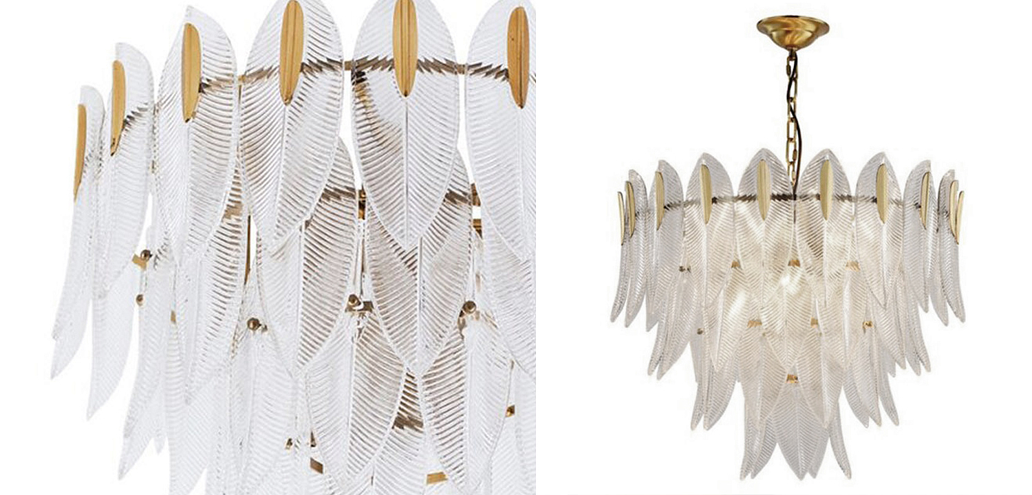 Люстра Textured Glass Petals Chandelier Люстра Textured Glass Petals Chandelier - Loft-Concept в Барнауле