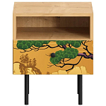 Прикроватная тумба с изображением на ящике Elise Nightstand варинант исполнения - 5 | Loft Concept в Барнауле