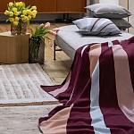 Плед из хлопка с геометрическим рисунком Elan Stripe Addison варинант исполнения - 6 | Loft Concept в Барнауле