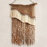 Дизайнерское Панно Дюна Макраме из нитей и бусин Wall Panel Dune варинант исполнения - 2 | Loft Concept в Барнауле