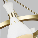 Люстра с 5-ю плафонами в форме песочных часов с узкими перфорированными отверстиями Feiss варинант исполнения - 9 | Loft Concept в Барнауле