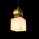 Подвесной светильник светодиодный с квадратным плафоном Stone Helios варинант исполнения - 2 | Loft Concept в Барнауле