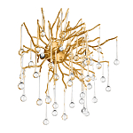 Бра с лучеобразным основанием и подвесками из прозрачного стекла в виде длинных капель Droplet Chandelier варинант исполнения - 3 | Loft Concept в Барнауле