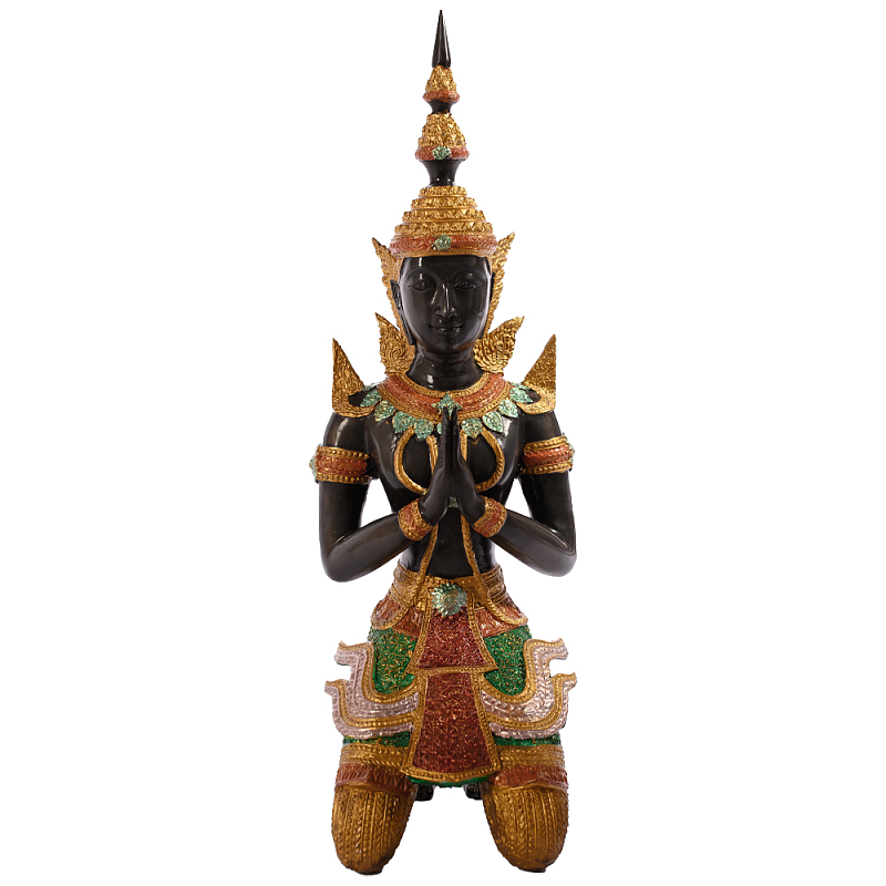 Декоративная статуэтка из бронзы Будда Bronze Kneeling Buddha Коричневый Золотой Мульти Декоративная статуэтка из бронзы Будда Bronze Kneeling Buddha Коричневый Золотой Мульти в Барнауле | Loft Concept