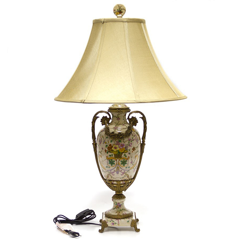 Настольная лампа Flower Wreath Lamp Белый Бронза Бежевый Настольная лампа Flower Wreath Lamp Белый Бронза Бежевый в Барнауле | Loft Concept