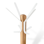 Вешалка с квадратным основанием и 4-мя белыми металлическими крючками Industrial Metal Rust варинант исполнения - 2 | Loft Concept в Барнауле