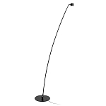 Торшер с изогнутой черной металлической стойкой и цилиндрическим плафоном Davide Groppi варинант исполнения - 1 | Loft Concept в Барнауле