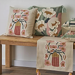 Подушка с цветочным принтом Blooming Elegance Rose варинант исполнения - 7 | Loft Concept в Барнауле