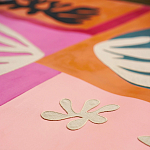 Обои ручная роспись в стиле Арт-деко Jazz Original colourway on painted silk with embroidery варинант исполнения - 5 | Loft Concept в Барнауле