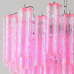 Элитная Люстра Textured Glass Pink Chandelier Ярко Розовое стекло варинант исполнения - 2 | Loft Concept в Барнауле