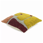 Чехол на подушку с рисунком горчичного цвета Elan Textured варинант исполнения - 3 | Loft Concept в Барнауле