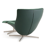 Кресло вращающееся с подставкой для ног зеленое Verdante варинант исполнения - 4 | Loft Concept в Барнауле