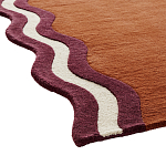 Ковер с оригинальной волнистой отделкой Woven from Wool варинант исполнения - 2 | Loft Concept в Барнауле