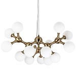 Люстра с плафонами из стеклянных шаров Pearls Suspension Brass Chandelier варинант исполнения - 1 | Loft Concept в Барнауле