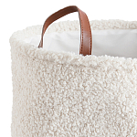 Корзина для белья из ткани букле Boucle Organizers Round варинант исполнения - 2 | Loft Concept в Барнауле