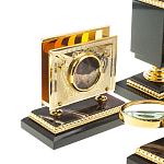 Настольный письменный набор из яшмы и долерита в подарочной упаковке Manager Organizer варинант исполнения - 8 | Loft Concept в Барнауле