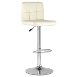 Барный стул с сиденьем молочного цвета Honory варинант исполнения - 1 | Loft Concept в Барнауле