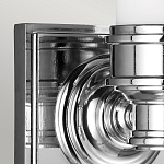 Бра для ванных комнат с матовым цилиндрическим плафоном на квадратном основании цвета хром Feiss варинант исполнения - 4 | Loft Concept в Барнауле