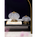 Конфетница из прозрачного рельефного стекла Eden Garden варинант исполнения - 11 | Loft Concept в Барнауле