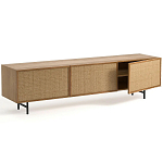 ТВ-тумба с декором из ротанга Pansy Rattan TV Stand варинант исполнения - 8 | Loft Concept в Барнауле