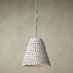 Подвесной светильник белый металлический в форме купола White Natural Lines варинант исполнения - 2 | Loft Concept в Барнауле