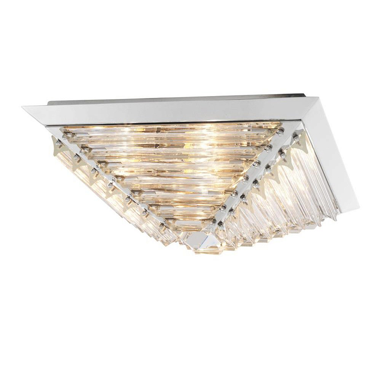 Потолочный светильник Eichholtz Ceiling Lamp Eden Nickel Никель Прозрачное Стекло Потолочный светильник Eichholtz Ceiling Lamp Eden Nickel Никель Прозрачное Стекло в Барнауле | Loft Concept