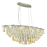 Люстра с подвесками в форме капель на серебристом каркасе Raindrop варинант исполнения - 5 | Loft Concept в Барнауле