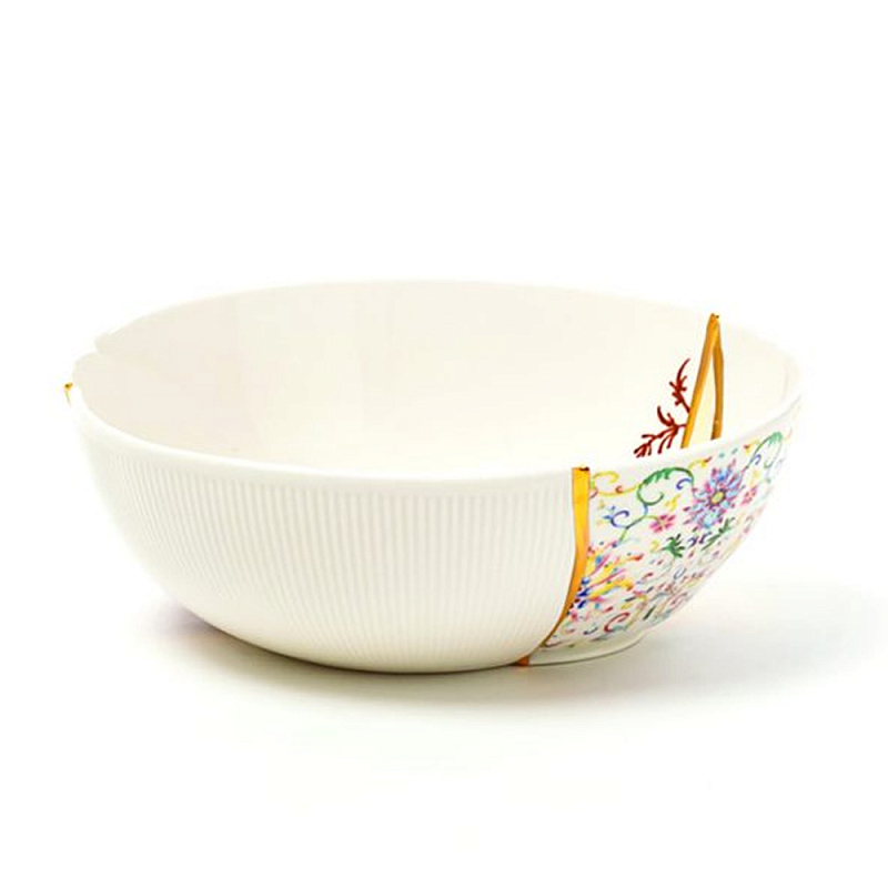 Салатник Seletti Kintsugi Белый Золотой Мульти Салатник Seletti Kintsugi Белый Золотой Мульти в Барнауле | Loft Concept