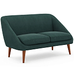 Двухместный диван с обивкой из велюра Belanger Sofa варинант исполнения - 2 | Loft Concept в Барнауле