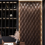 Гипсовая 3D панель с принтографией PM-36 варинант исполнения - 1 | Loft Concept в Барнауле