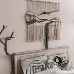 Панно Современный Гобелен ручная работа Туманное Утро варинант исполнения - 3 | Loft Concept в Барнауле