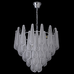 Люстра с подвесками из рифленного стекла в форме капель Textured Glass Chandelier варинант исполнения - 17 | Loft Concept в Барнауле