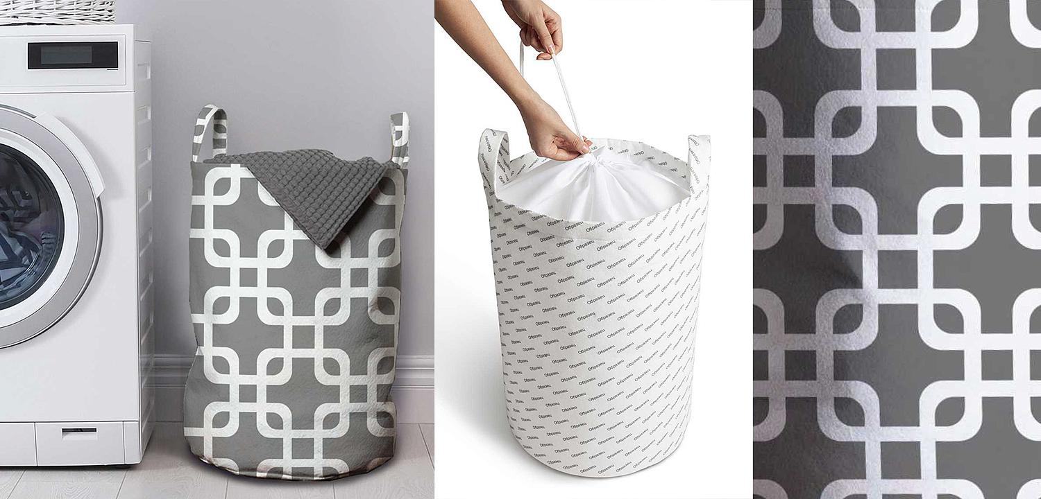 Корзина Squares on Gray Basket Корзина Squares on Gray Basket - Loft-Concept в Барнауле