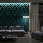 Гипсовая 3D панель с принтографией PM-17 варинант исполнения - 1 | Loft Concept в Барнауле