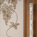 Обои с вышивкой ручной работы Deco Wisteria ﻿Midas colourway on Liso Pearl wool sateen варинант исполнения - 5 | Loft Concept в Барнауле