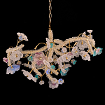 Люстра круглая с цветочным декором Miscellaneous herbs варинант исполнения - 1 | Loft Concept в Барнауле