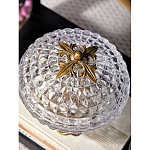 Конфетница из прозрачного рельефного стекла Eden Garden варинант исполнения - 7 | Loft Concept в Барнауле