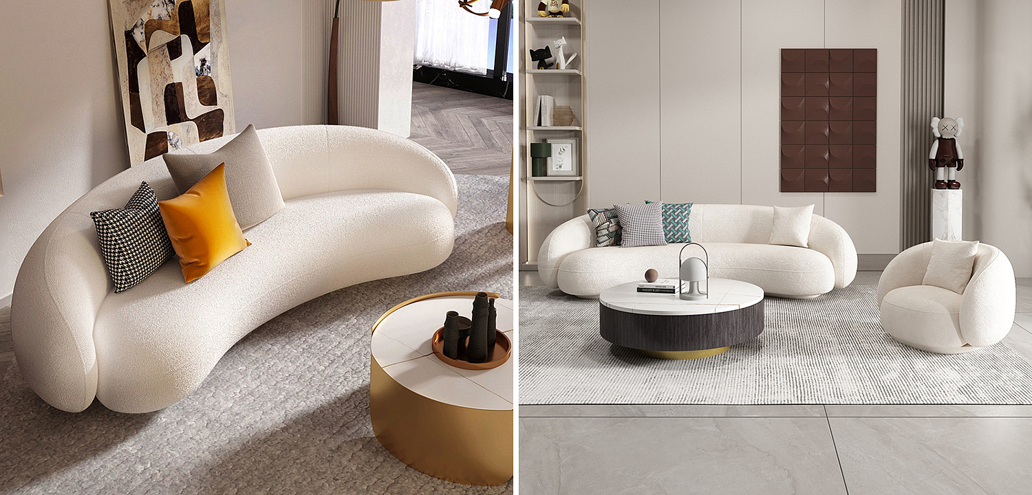 Диван Miah White Boucle Collection Sofa Диван Miah White Boucle Collection Sofa - Loft-Concept в Барнауле