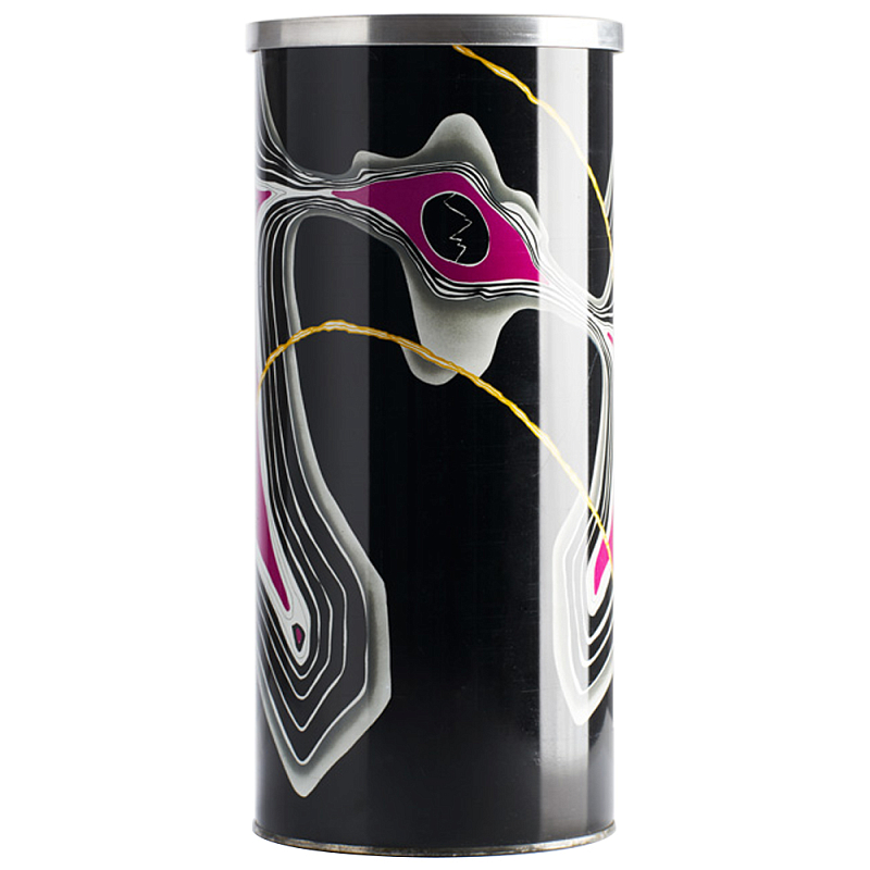 Дизайнерская ваза Poltronova Caio Vase Black Черный Хром Сиреневый Дизайнерская ваза Poltronova Caio Vase Black Черный Хром Сиреневый в Барнауле | Loft Concept